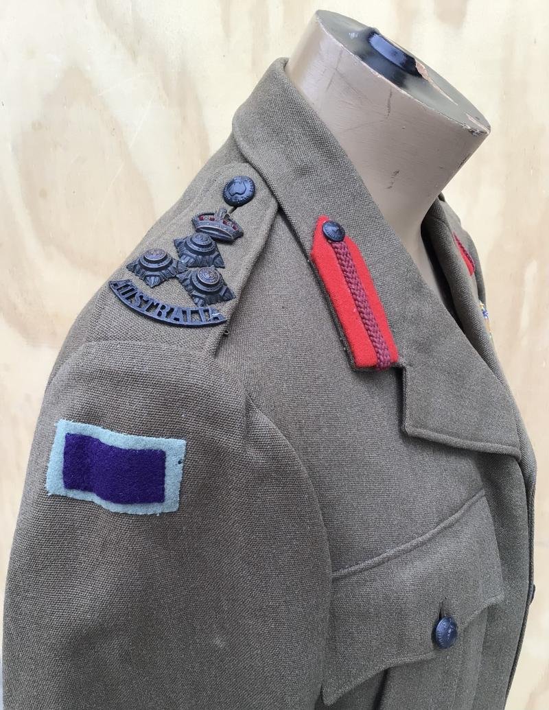 Australia WW2 Attributed 6th Division Engineers Brigadiers Service Dress Tunic — image 4