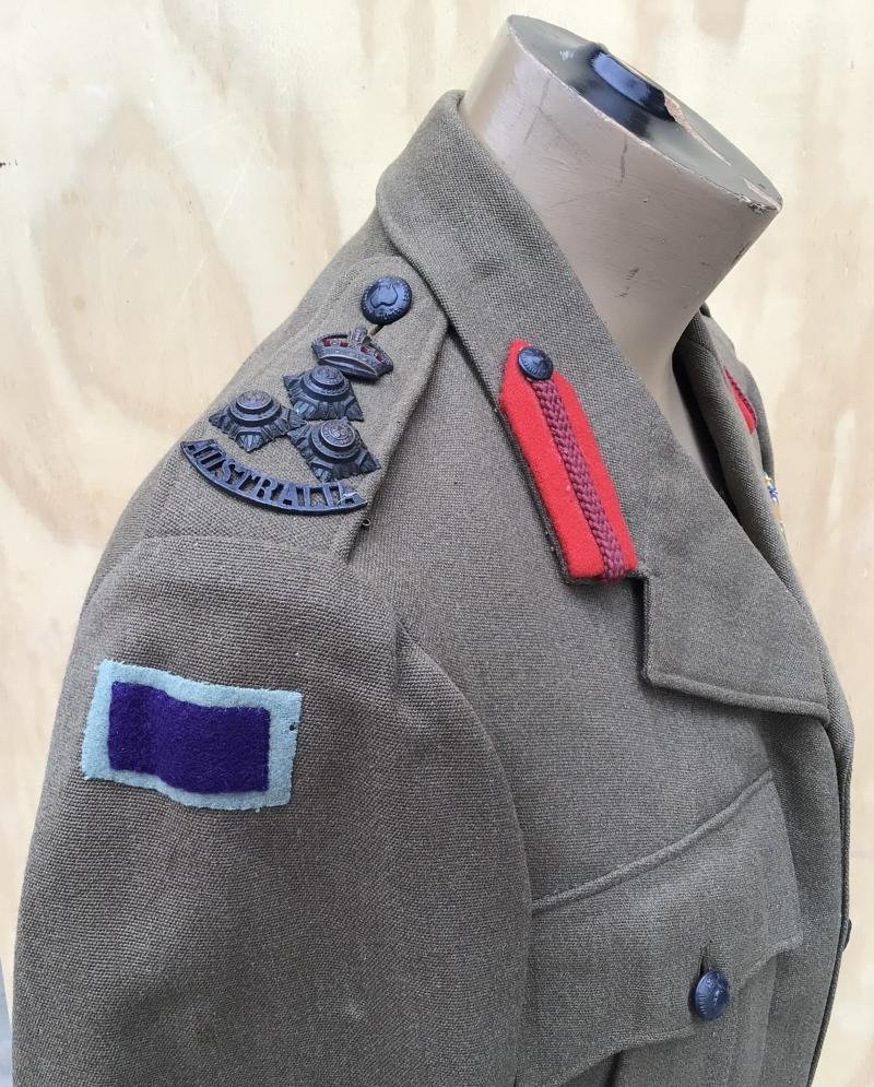 Australia WW2 Attributed 6th Division Engineers Brigadiers Service Dress Tunic — image 7