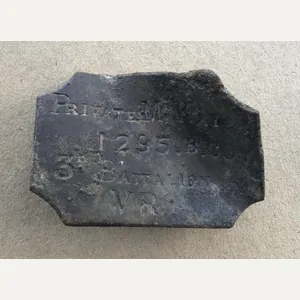 Australia Pre-Federation Victorian Rangers Kit Bag Name Plate