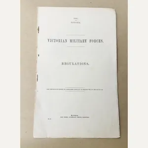 Australia Pre-Federation Government White Papers Victorian Military Forces Regulations
