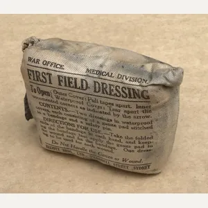Rare WW1 Australian Field Dressing Dated 1916.
