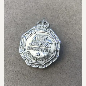 Australia WW2 Reserved Occupation Lapel Badge