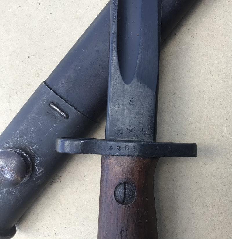 Australia WW2 Refirbished WW1 Lithgow Pattern 1907 Bayonet — image 4