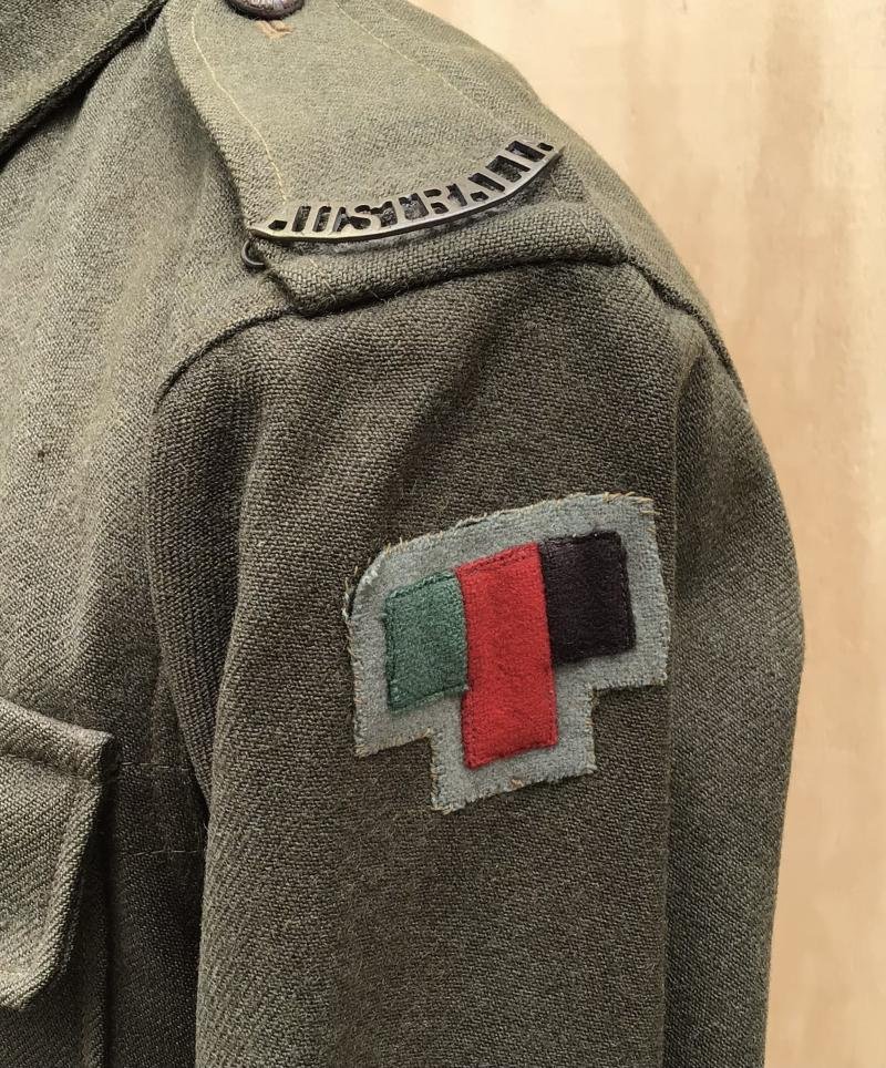 Australia WW2 Named 2/9th Cavalry Regiment Troopers Servcie Dress Tunic. — image 4