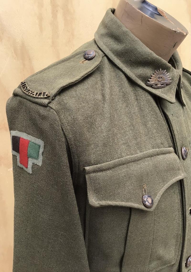 Australia WW2 Named 2/9th Cavalry Regiment Troopers Servcie Dress Tunic. — image 5