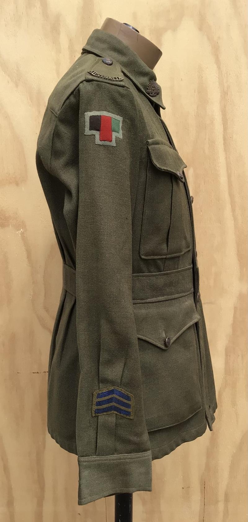 Australia WW2 Named 2/9th Cavalry Regiment Troopers Servcie Dress Tunic. — image 7