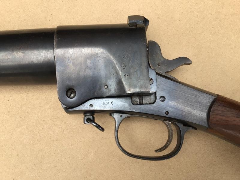 Original British WW1 MKI Harrington & Richardson 37mm Shoulder Fired Flare Gun — image 8