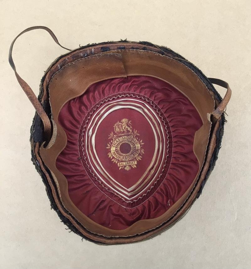 Australia Pre-Federation Ballarat Rifle Volunteers ( Ballarat Rangers) Officers Pill Box Hat. — image 6