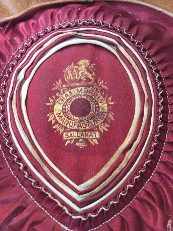 Australia Pre-Federation Ballarat Rifle Volunteers ( Ballarat Rangers) Officers Pill Box Hat. — image 7