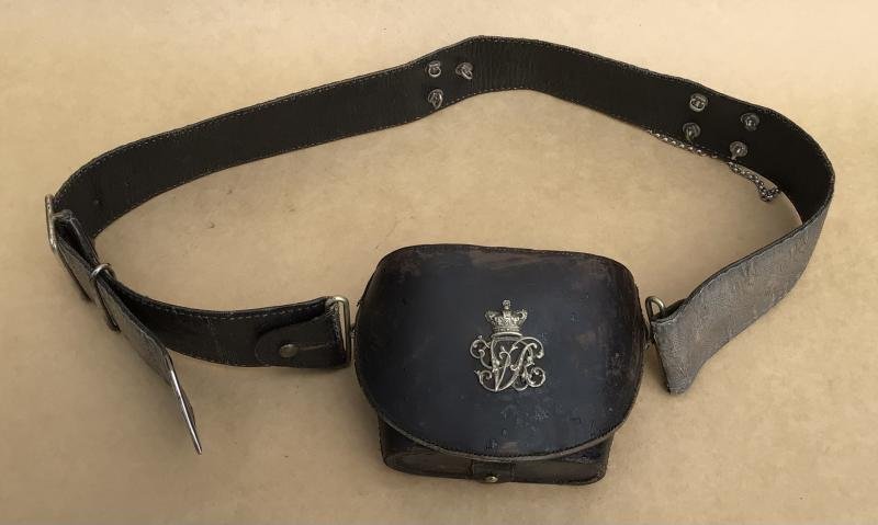 Australian Pre-Federation Volunteer Officers Cross Belt and Binocular Pouch — image 2