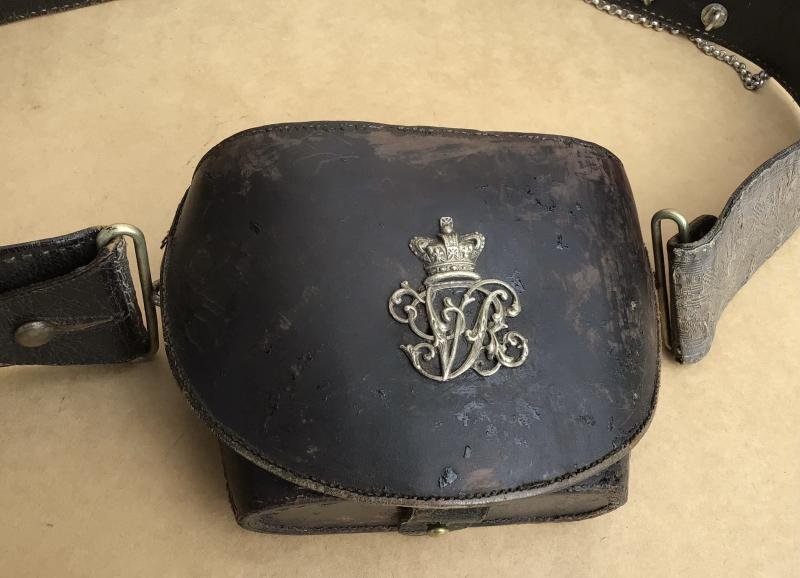 Australian Pre-Federation Volunteer Officers Cross Belt and Binocular Pouch — image 3