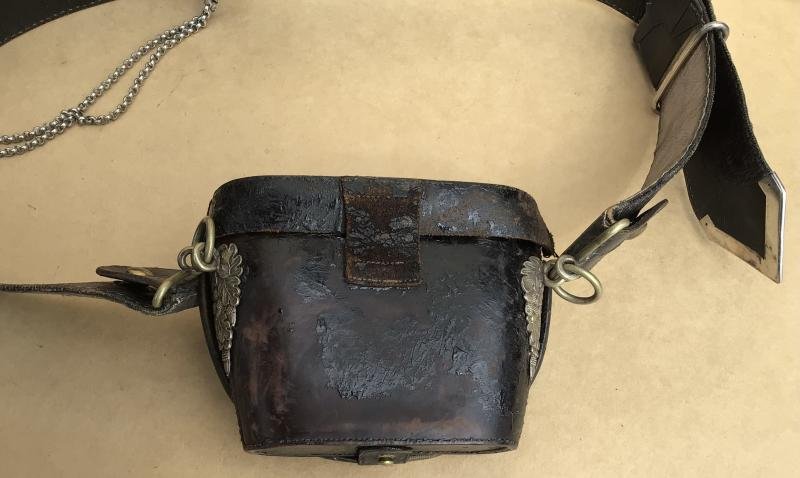 Australian Pre-Federation Volunteer Officers Cross Belt and Binocular Pouch — image 4