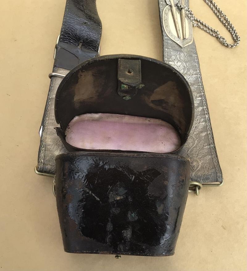 Australian Pre-Federation Volunteer Officers Cross Belt and Binocular Pouch — image 5