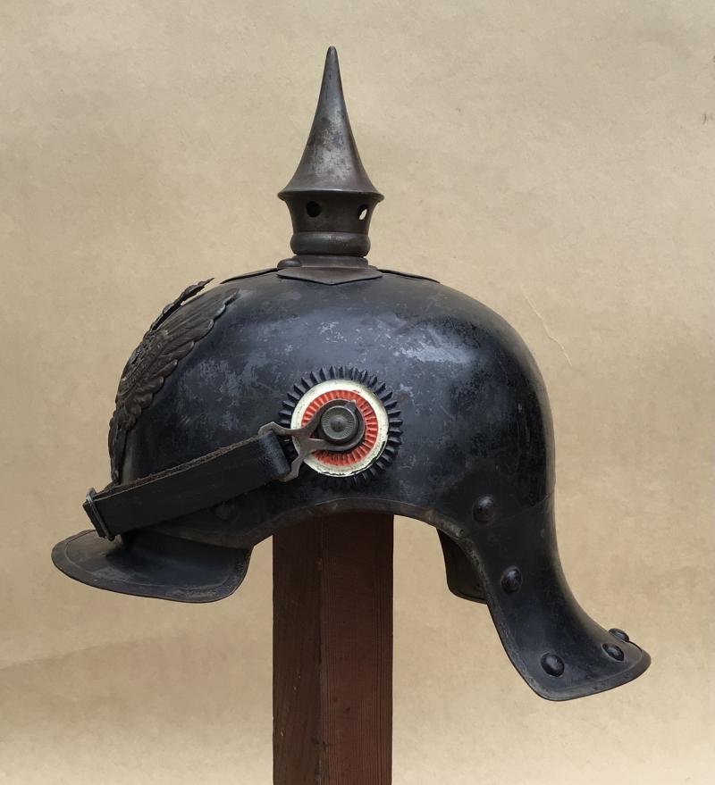 WW1 German Jager Zu Pferde Other Rank Helmet - 1916 — image 3