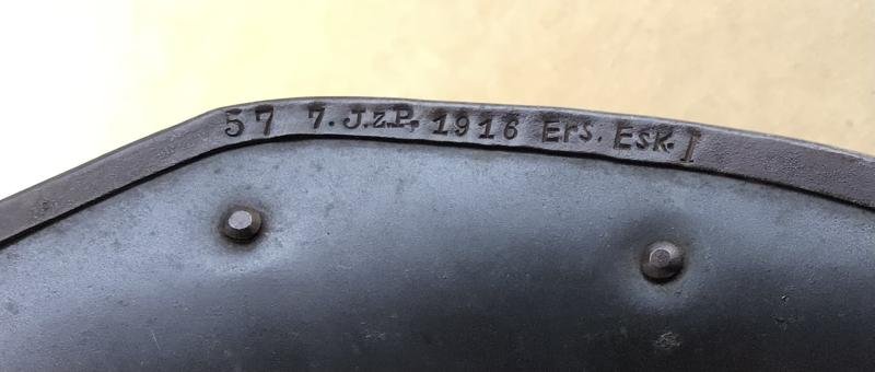 WW1 German Jager Zu Pferde Other Rank Helmet - 1916 — image 7