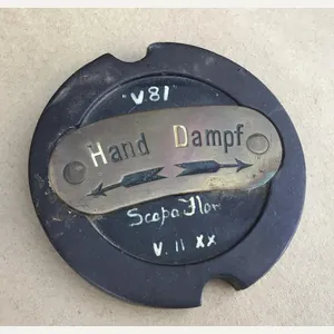 German WW1 Scapa Flow Souvenir Torpedo Boat Gauge Plate