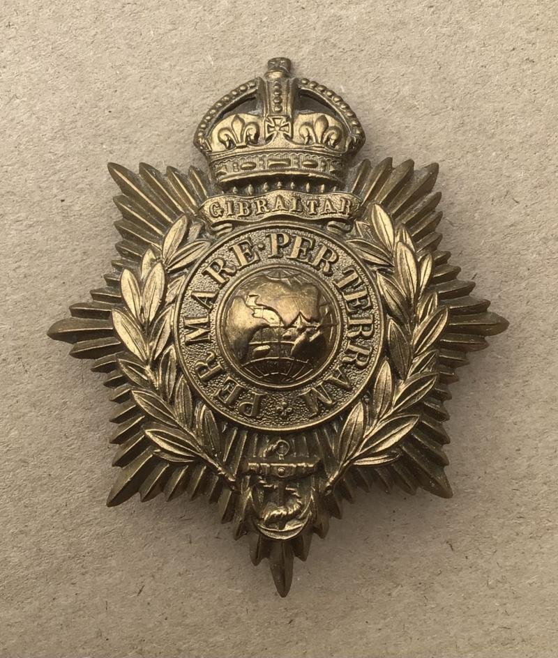 British Royal Marines Helmet Plate.