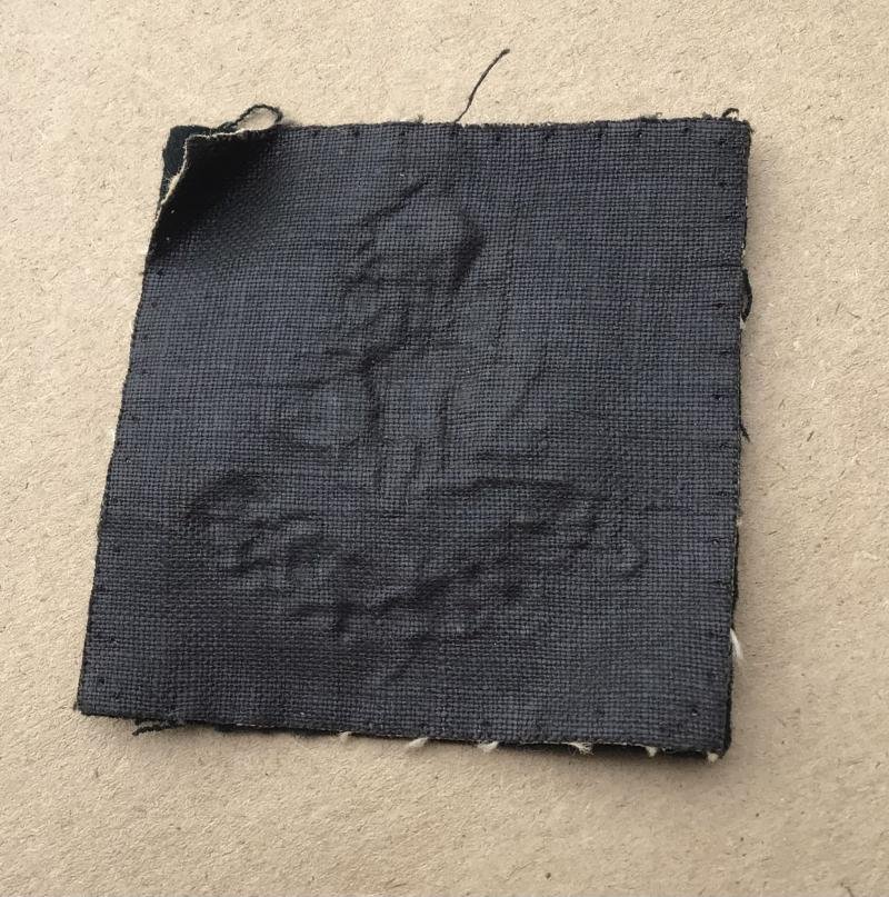 British Indian Army 1930's 14th Punjab Regiment Officers Solar Helmet Formation Puggaree Patch — image 2