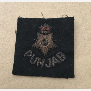 British Indian Army 1930's 14th Punjab Regiment Officers Solar Helmet …