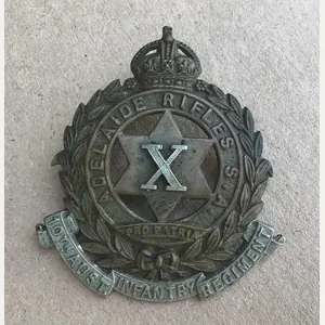 1900-1912 10th Australian Infantry Regt Hat Badge