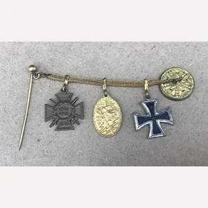 WW1 German Miniature Iron Cross Button Hole Group