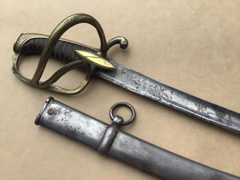 FRENCH NAPOLEONIC MODEL AN XI LIGHT CAVALRY OFFICER'S SWORD — image 3