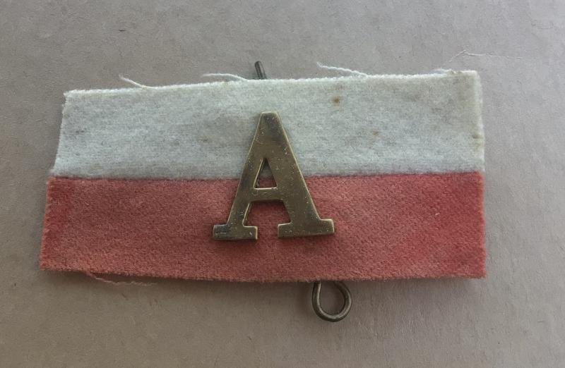 WW1 8th Infantry Battalion Colour Patch with ANZAC 'A'. — image 2