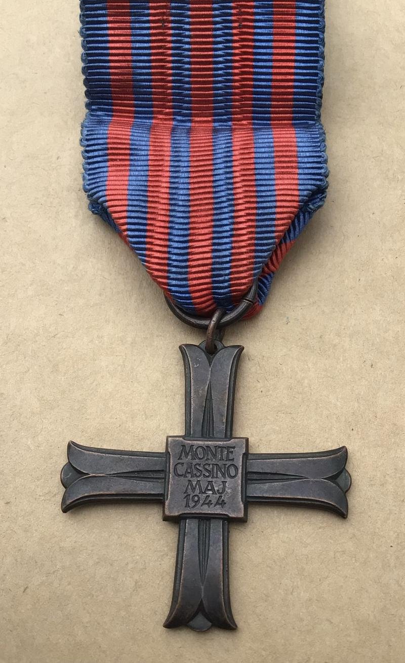 Polish WW2 Monte Cassino Cross- officially numbered — image 2