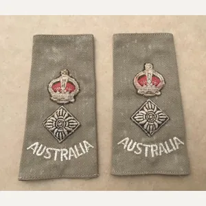 Australia WW2 KD Officer Slip on Rank Slides.
