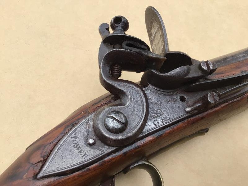 British Napoleonic Flintlock Light Dragoon Pistol — image 4