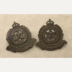 1930-42 10th Infantry Battalion Collar Badges