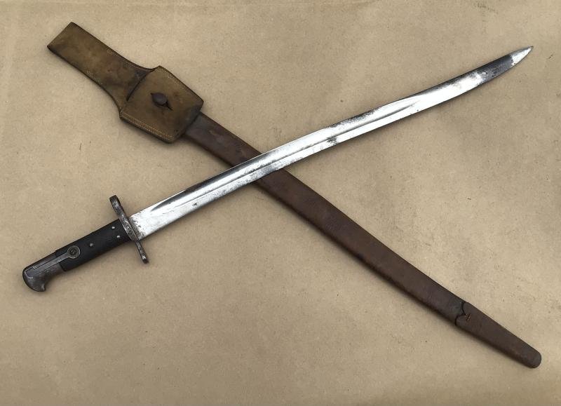 Australia Pre-Federation NSW Marked Yataghan Sword Bayonet. — image 6