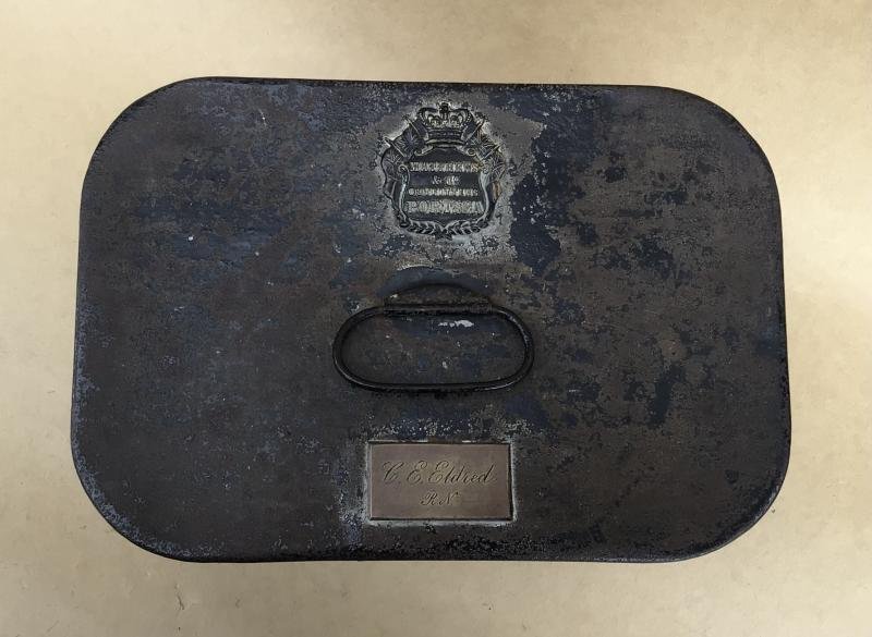 Victorian Period British Royal Navy Officers Epaulette Storage Tin — image 4