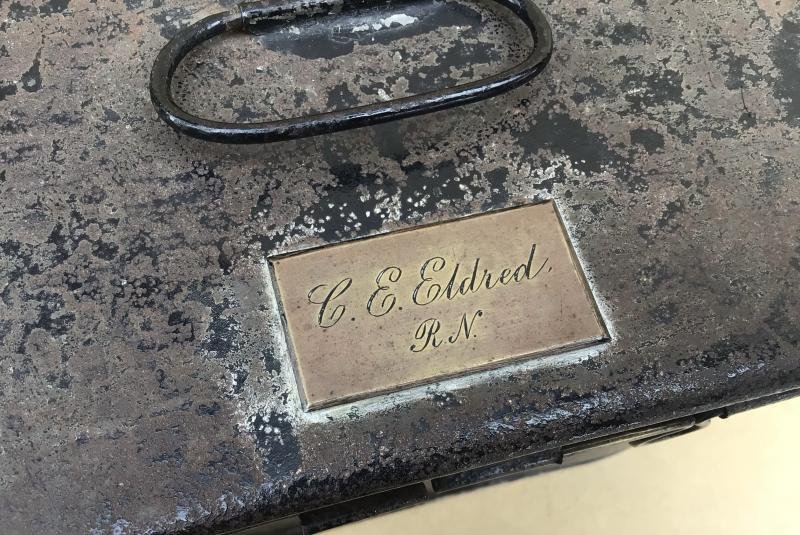 Victorian Period British Royal Navy Officers Epaulette Storage Tin — image 5