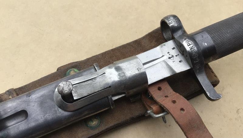 Swedish M1896 Bayonet with Peacetime Locking Plate — image 6