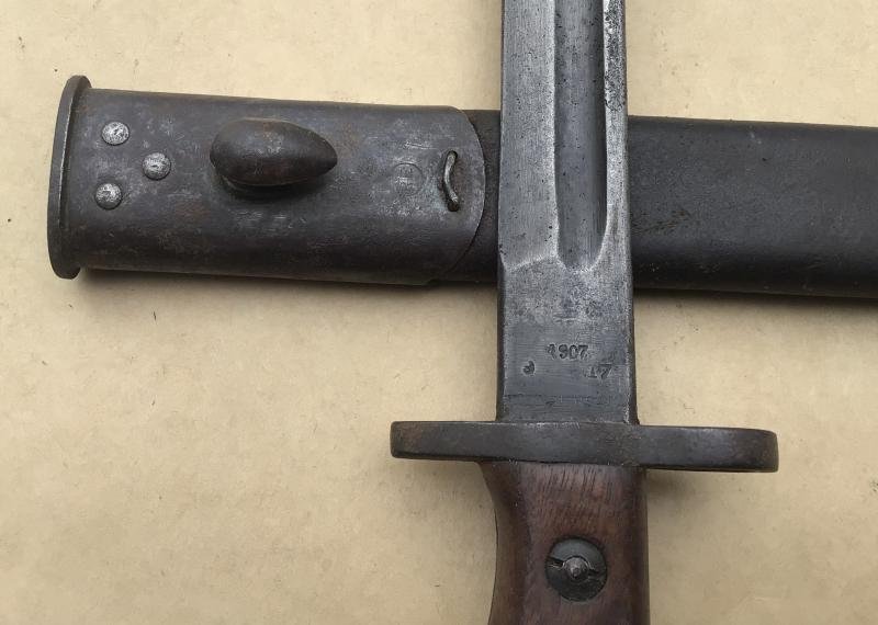 WW1 Australian Issue, British WW1 1907 Bayomet - 1917 Dated — image 6