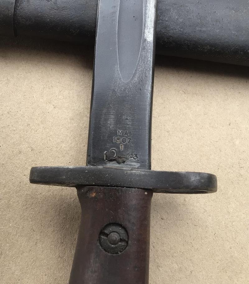 Australia WW2 Pattern 1907 Bayonet - 1943 Dated — image 8
