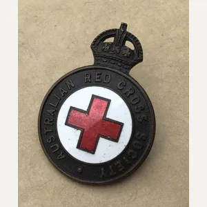 Australian WW2 Australian Red Cross Society Hat or Collar Badge