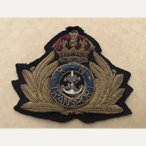 WW1 Royal Naval Transport Service officers bullion cap badge.