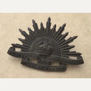 WW1 Officers Rising Sun Hat Badge - UK Manufacture