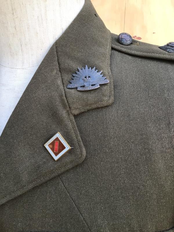 Australia WW2 Army Hospital Ship Medical Officers Service Dress Tunic — image 2