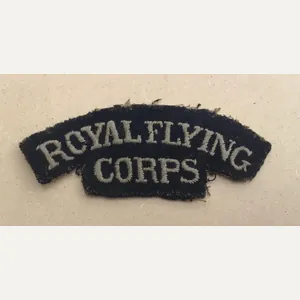 British WW1 Royal Flying Corps Cloth Shoulder Title