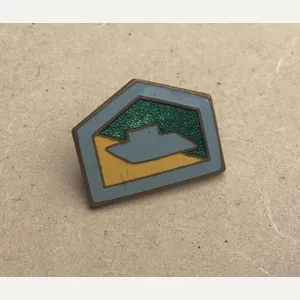 Australia WW2 Enamel Unit Colour Patch Lapel Badge