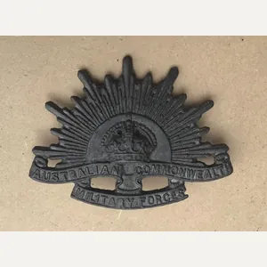 WW2 Field Made Rising Sun Hat Badge - Possibly POW …