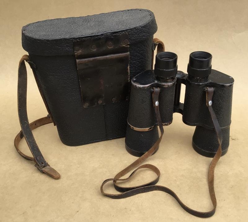Original German WWII 7x50 Binoculars (Dienstglas) and Case 1943 — image 3