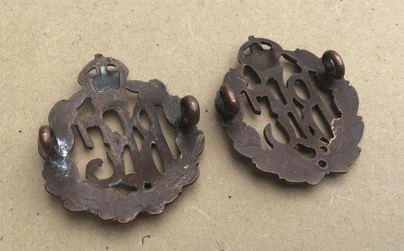 WW1 Royal Flying Corps Officers Collar Badges — image 2