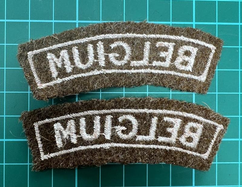 Belgium Nationality Shoulder Titles Pairs — image 2