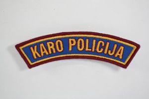 Lithuanian Military Police Shoulder Arc Colour (Karo Policija)
