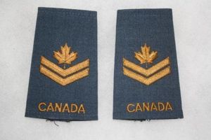 Master Corporal Royal Candian Airforce Male Rank Slides Pair