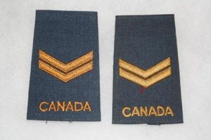 Corporal Royal Candian Airforce Female Rank Slides Pair